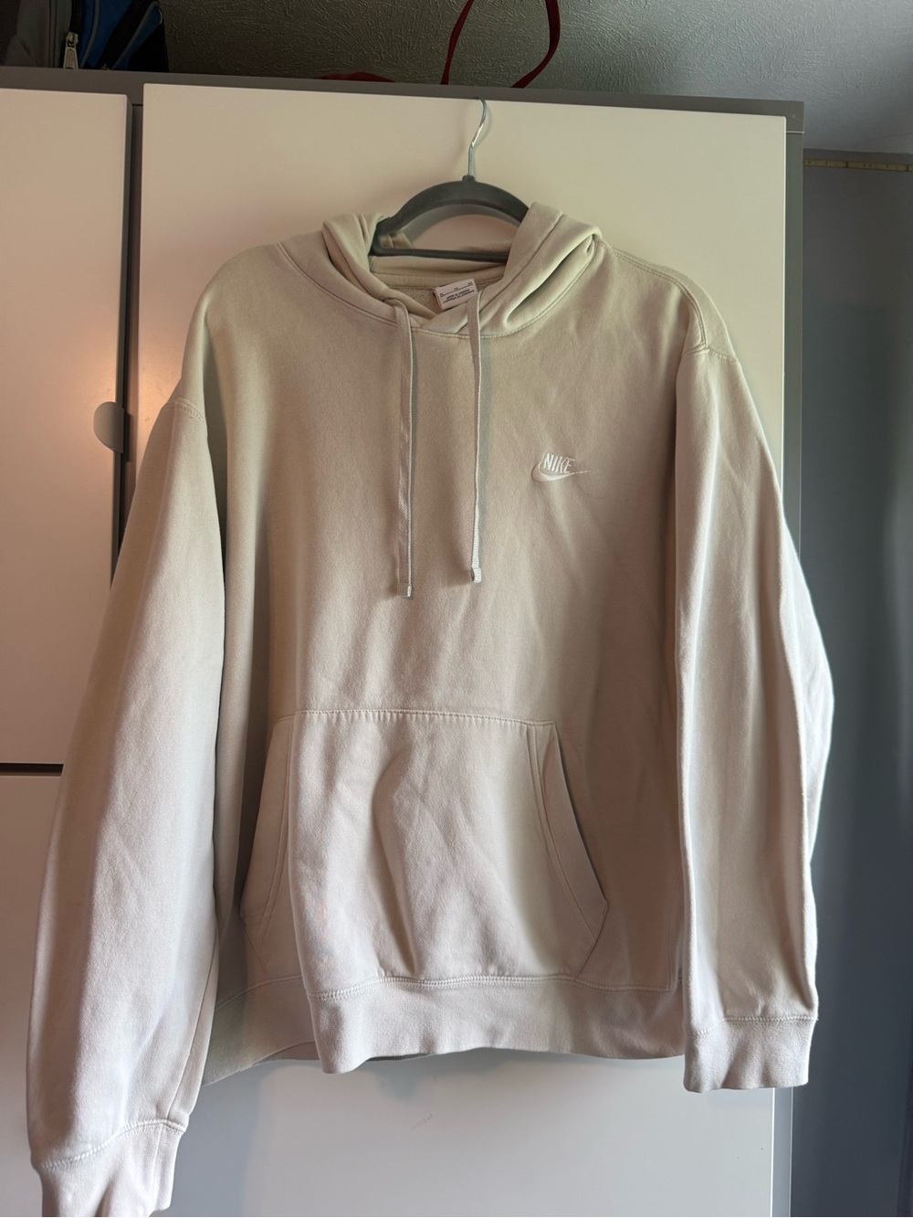 Nike Men’s Cream Pullover Hoodie XL